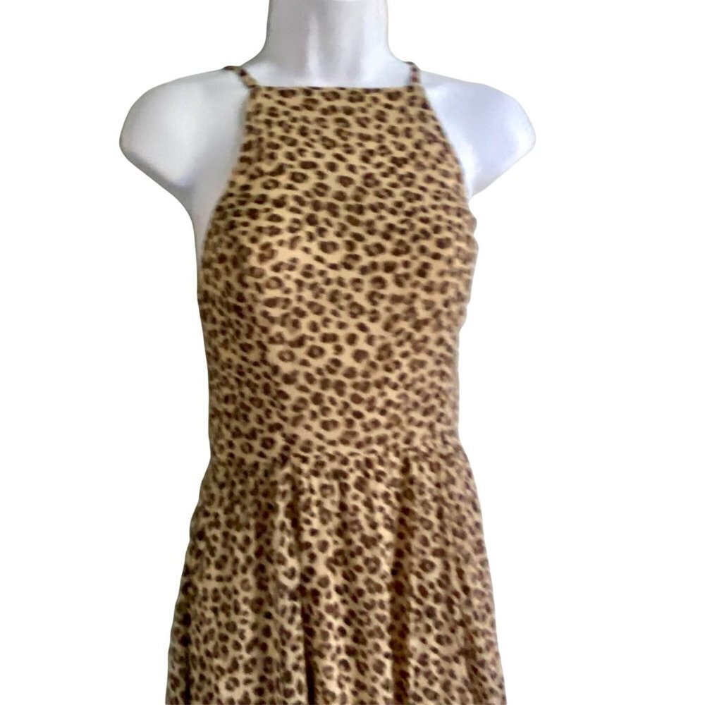Abercrombie and Fitch Animal Print Dress with Adjustable Spaghetti Straps Small - Picture 3 of 12